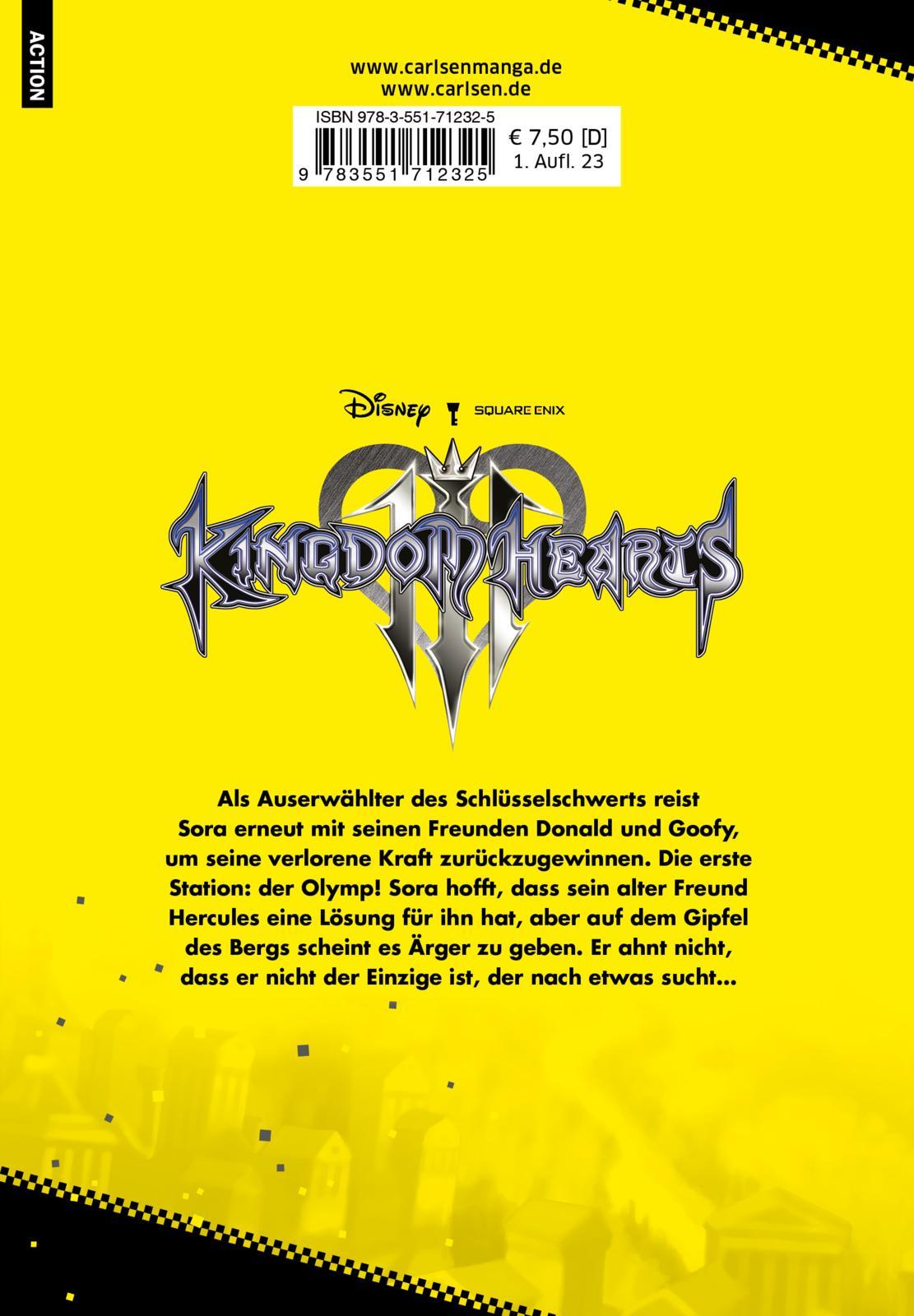 Rückseite: 9783551712325 | Kingdom Hearts III 1 | Shiro Amano (u. a.) | Taschenbuch | 160 S.