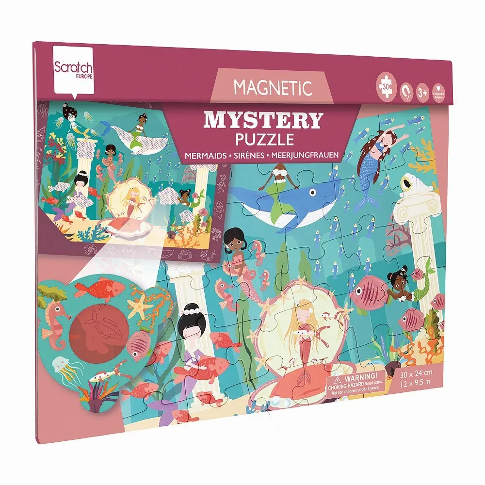 Cover: 5414561812425 | SCRATCH - Magnetisches Entdeckerpuzzle Meerjungfrauen | Spiel | 2022