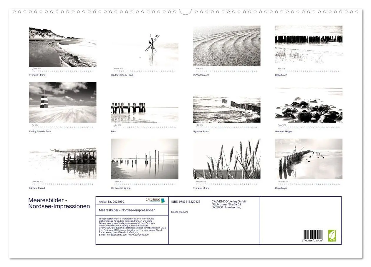 Bild: 9783516222425 | Meeresbilder - Nordsee-Impressionen (Wandkalender 2026 DIN A2...
