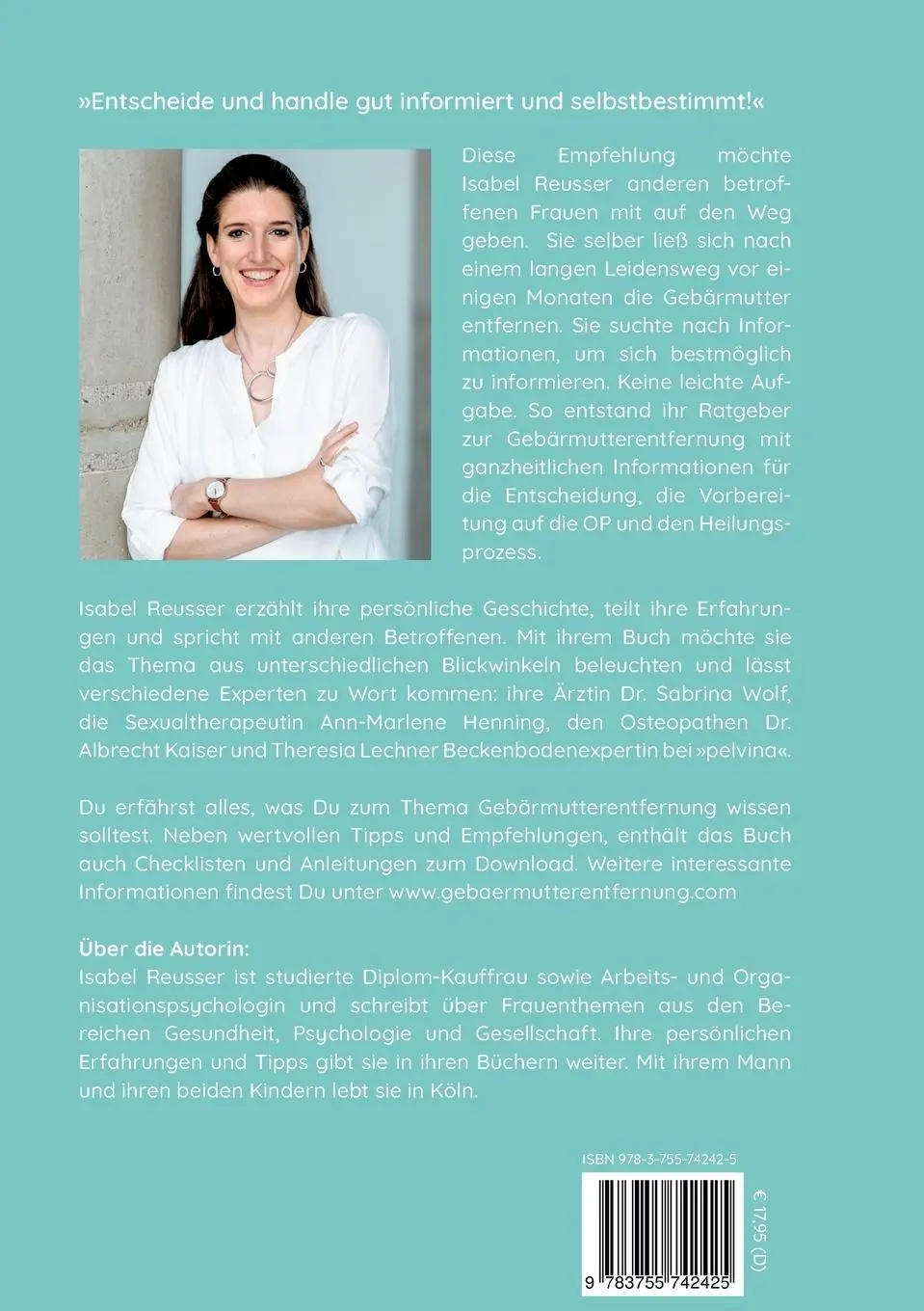 Rückseite: 9783755742425 | Meine (Ex-) Gebärmutter | Isabel Reusser | Taschenbuch | Paperback