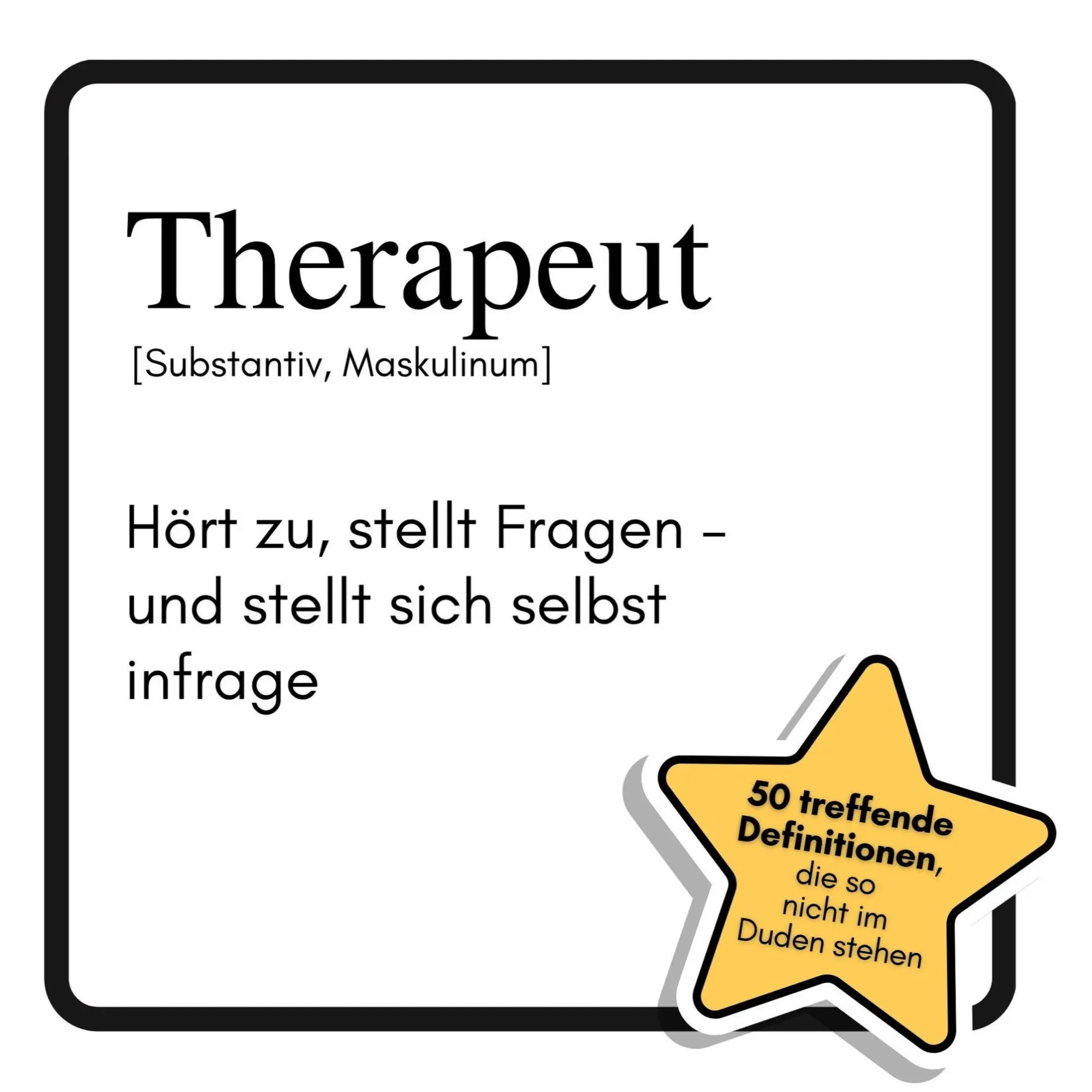 Cover: 9783759182425 | Therapeut | Hört zu, stellt Fragen - und stellt sich selbst infrage