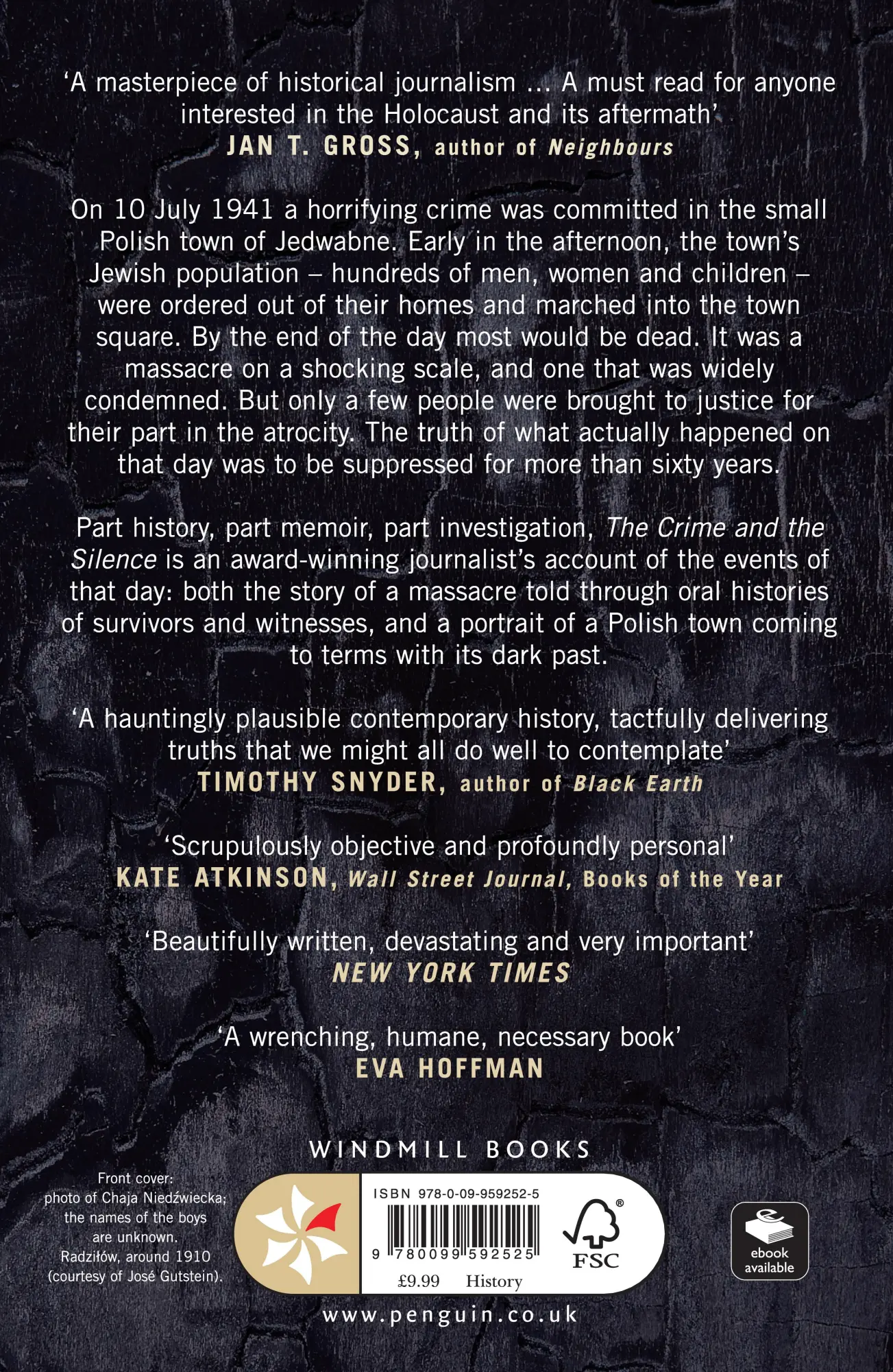 Rückseite: 9780099592525 | The Crime and the Silence | Anna Bikont | Taschenbuch | 352 S. | 2016