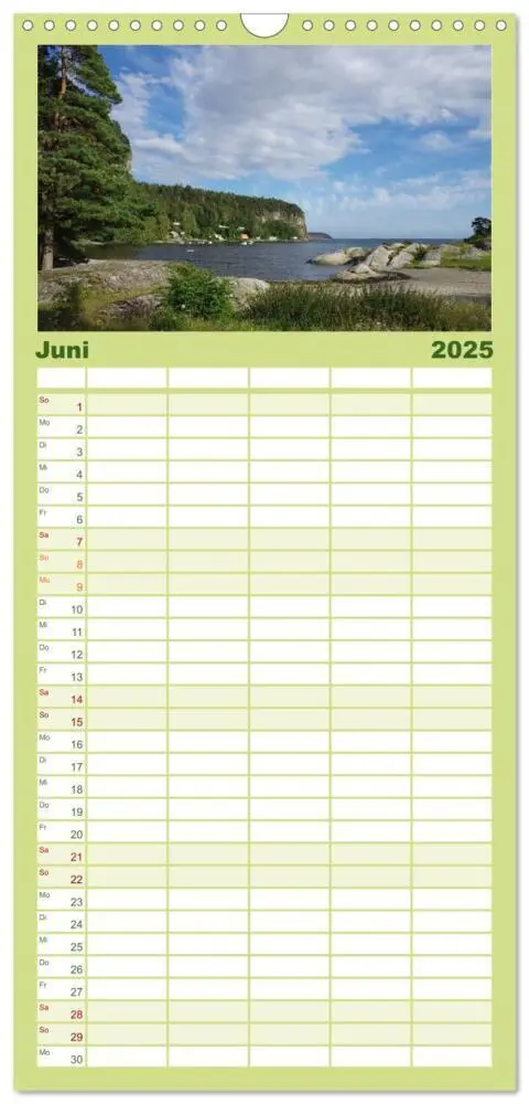 Bild: 9783457122525 | Familienplaner 2025 - Norwegen PUR mit 5 Spalten (Wandkalender, 21...
