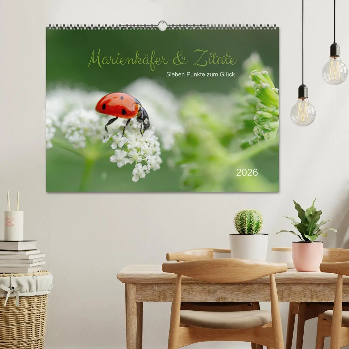 Bild: 9783457502525 | Marienkäfer &amp; Zitate - Sieben Punkte zum Glück (Wandkalender 2026...