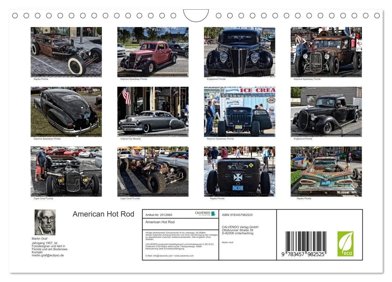 Bild: 9783457982525 | American Hot Rod (Wandkalender 2026 DIN A4 quer), CALVENDO...