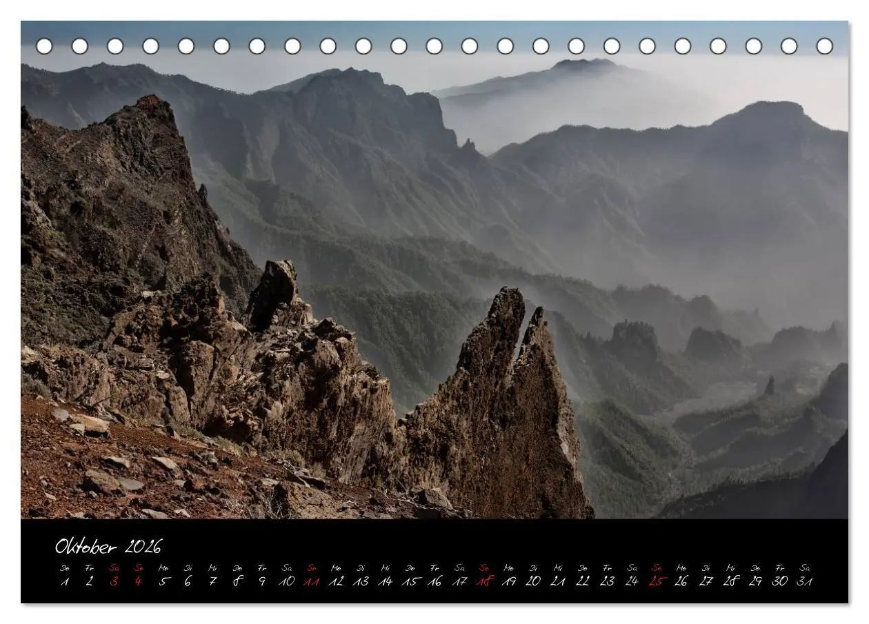Bild: 9783516072525 | La Palma - Insel der Berge und Wolken (Tischkalender 2026 DIN A5...