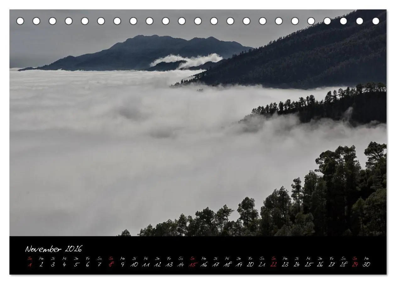 Bild: 9783516072525 | La Palma - Insel der Berge und Wolken (Tischkalender 2026 DIN A5...