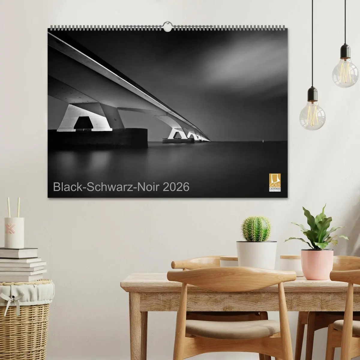 Bild: 9783516212525 | Black-Schwarz-Noir 2026 (Wandkalender 2026 DIN A2 quer), CALVENDO...