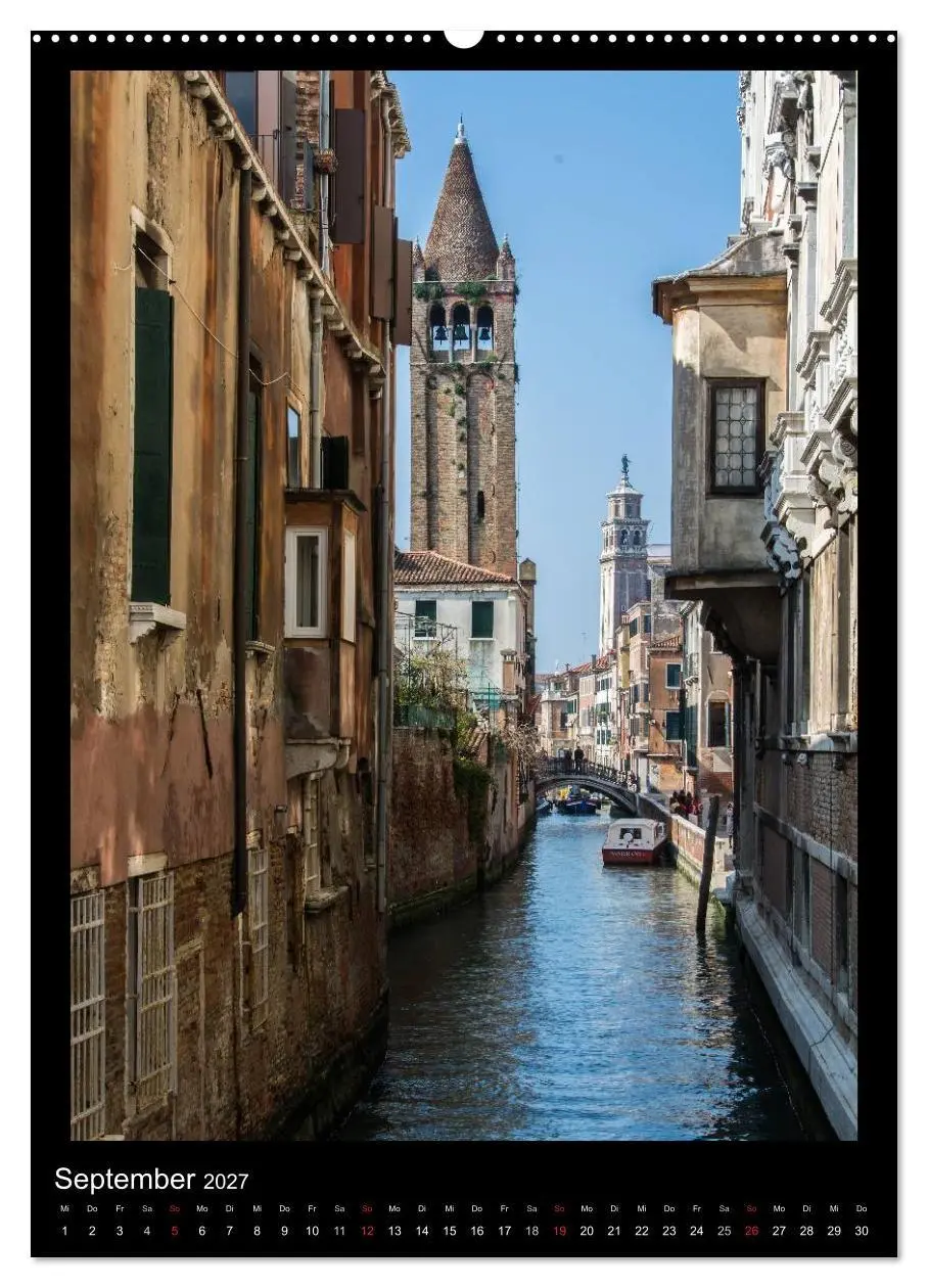 Bild: 9783594122525 | "Venedig - La Romantica" (Wandkalender 2027 DIN A2 hoch), CALVENDO...