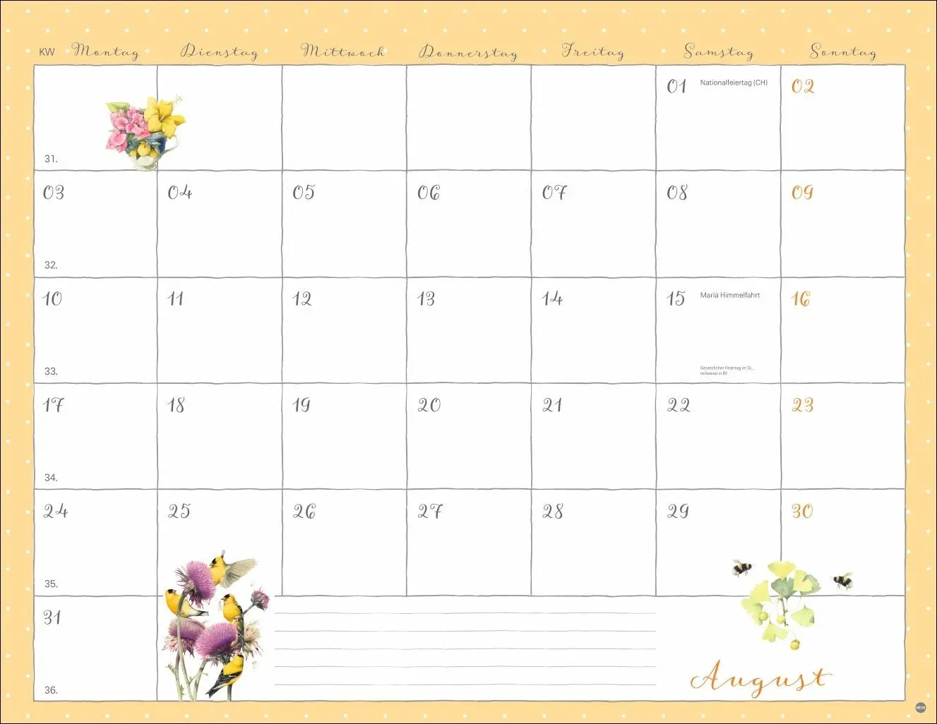 Bild: 9783756412525 | Marjolein Bastin: Monatsplaner 2026 | Marjolein Bastin | Kalender