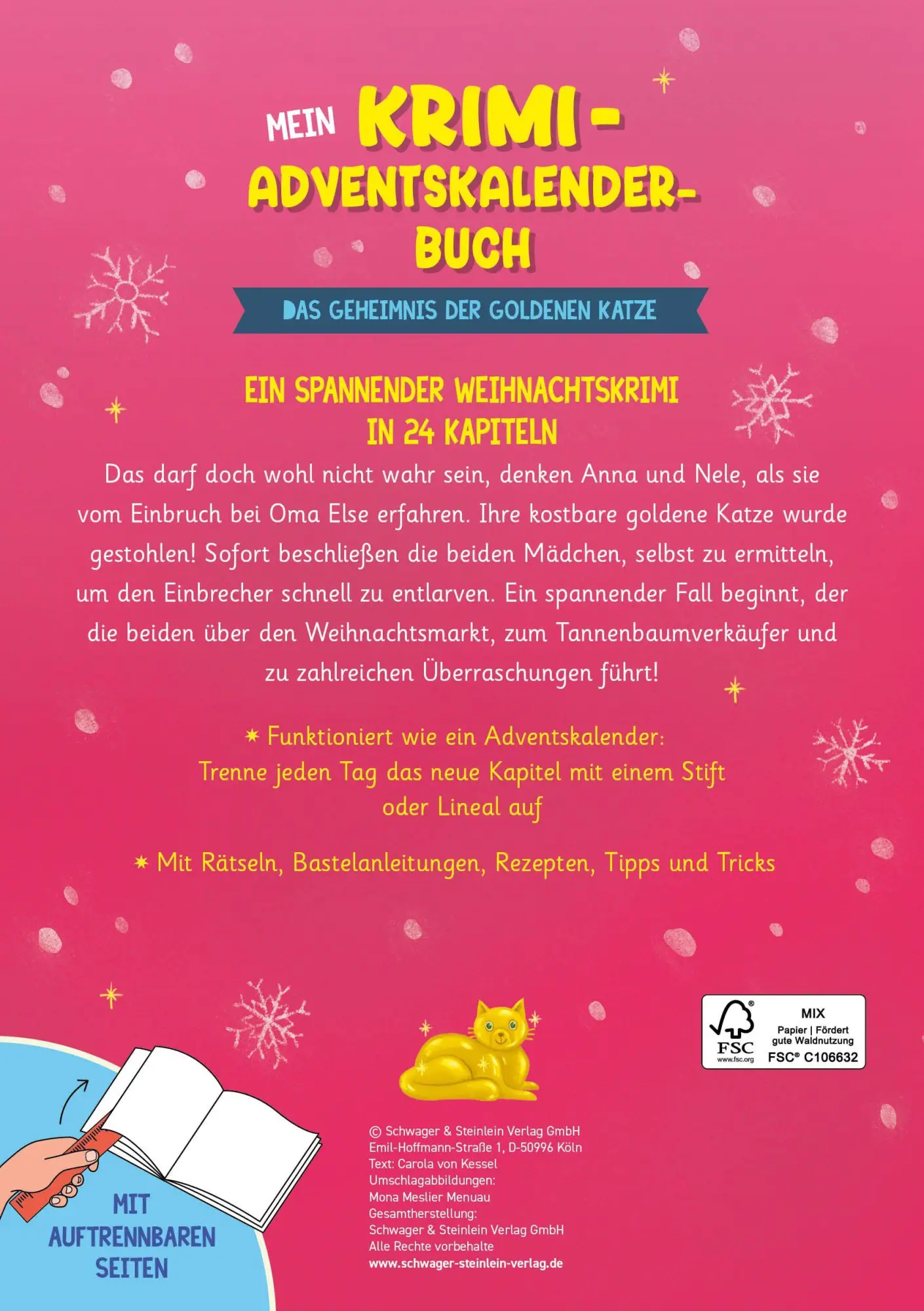Rückseite: 9783849952525 | Mein Krimi-Adventskalenderbuch ab 8 Jahren | Carola von Kessel | Buch