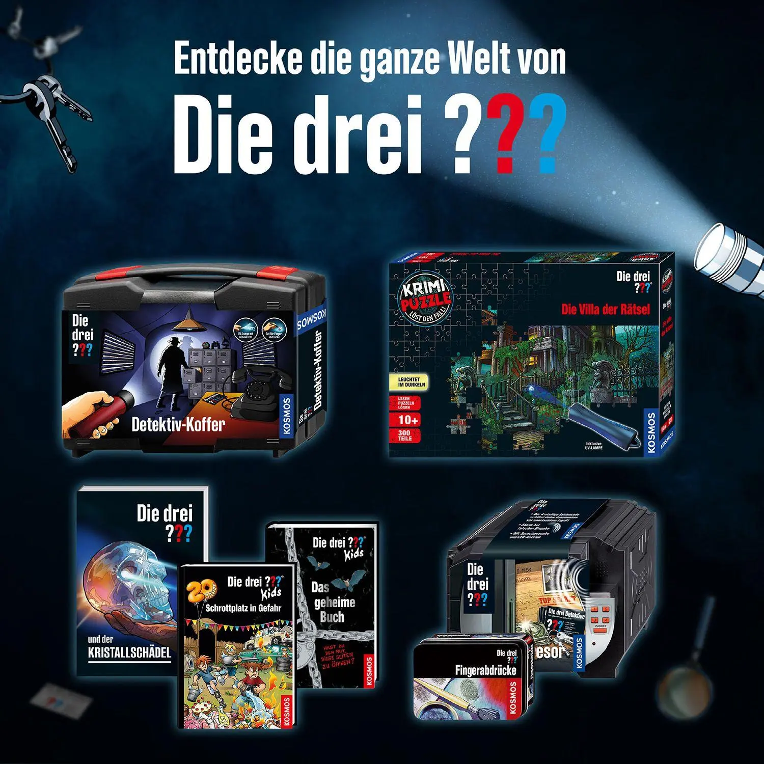 Bild: 4002051632625 | Die Drei ??? - Alarm-Handschellen | Detektiv-Set | Spiel | 632625