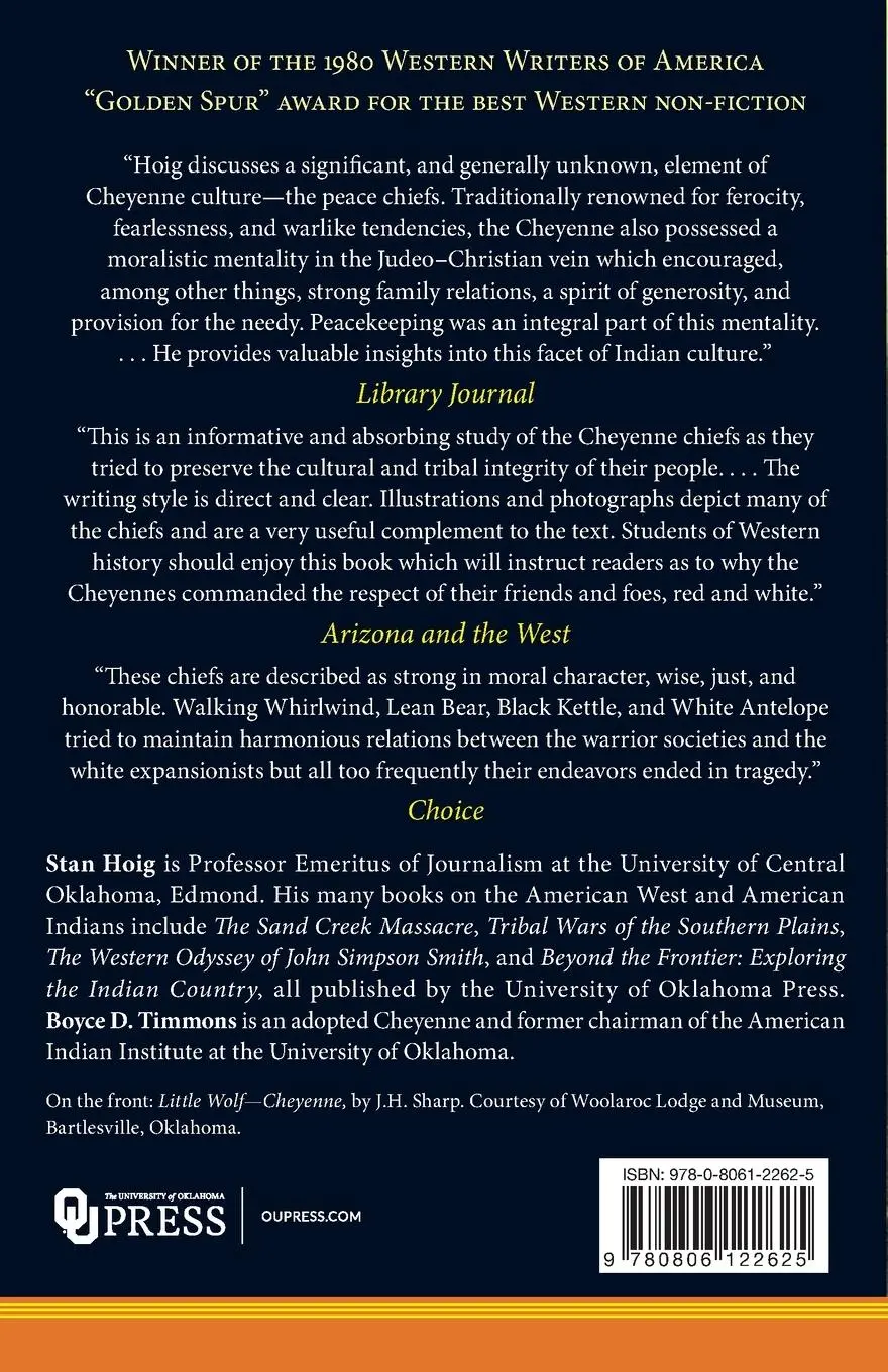 Rückseite: 9780806122625 | Peace Chiefs of the Cheyenne | Stan Edward Hoig | Taschenbuch | 1980