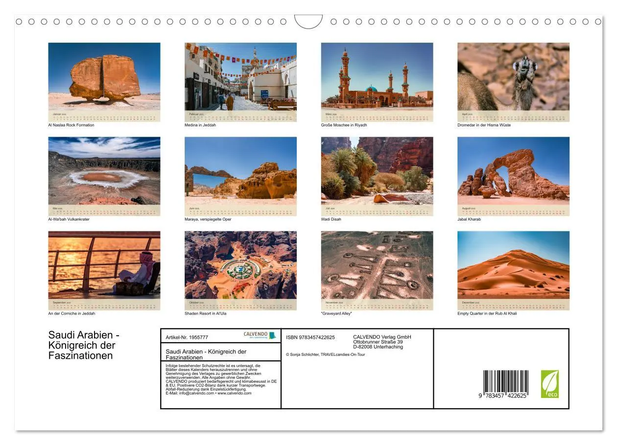 Bild: 9783457422625 | Saudi Arabien - Königreich der Faszinationen (Wandkalender 2026 DIN...