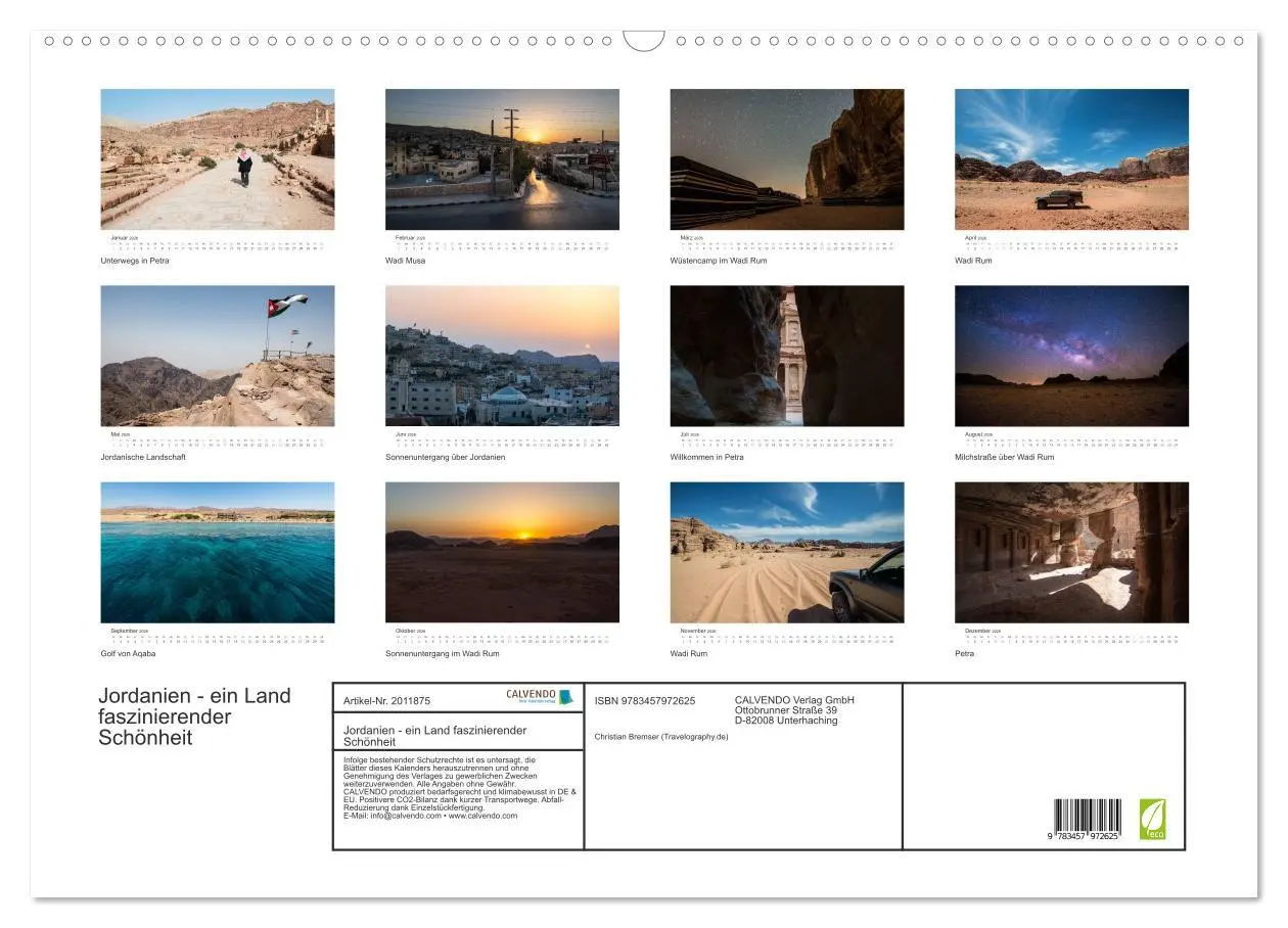 Bild: 9783457972625 | Jordanien - ein Land faszinierender Schönheit (Wandkalender 2026...