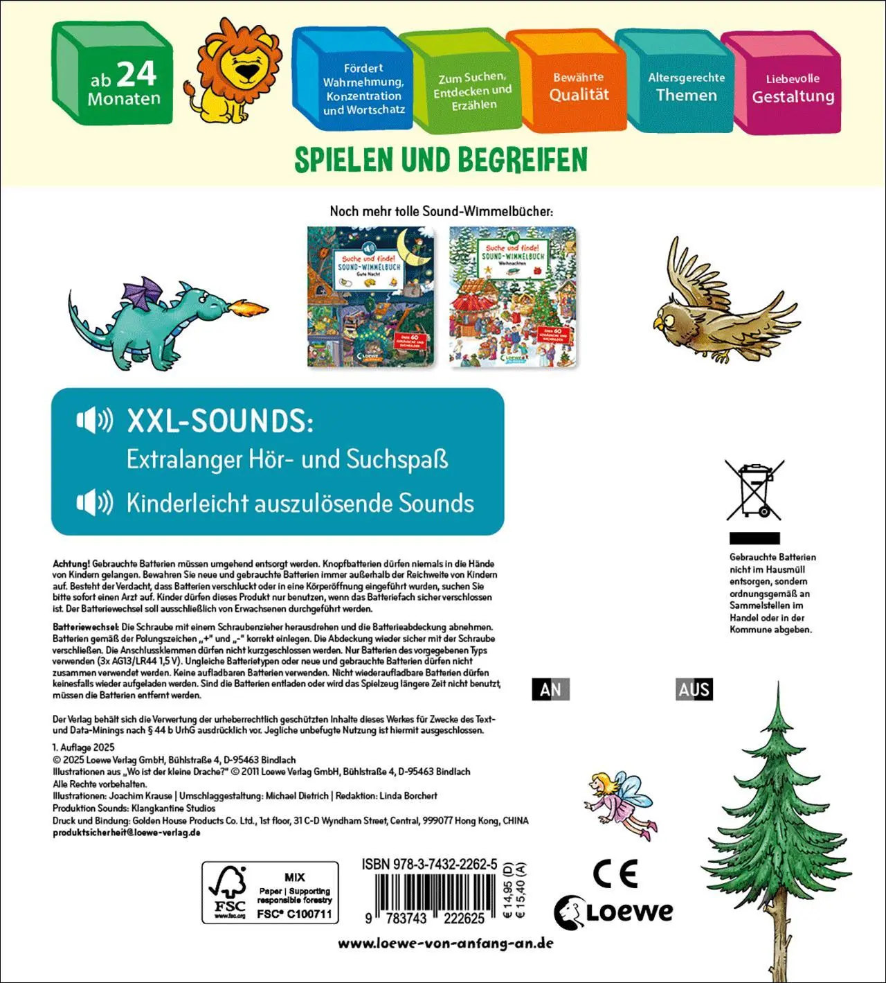 Bild: 9783743222625 | Suche und finde! Sound-Wimmelbuch - Drachen und Ritter | Krause | Buch