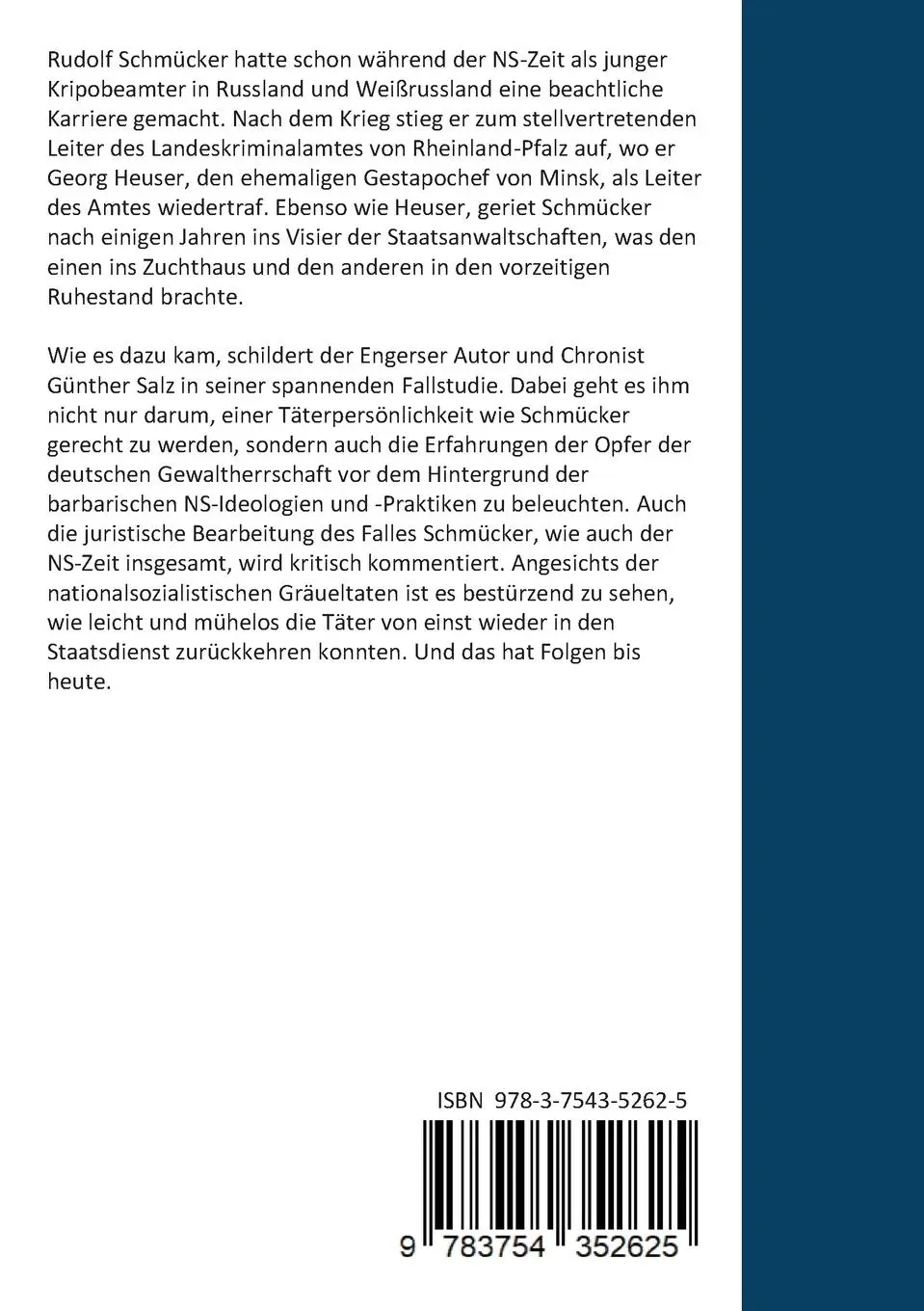 Rückseite: 9783754352625 | Ein Leben - zwei Karrieren | Günther Salz | Taschenbuch | Paperback