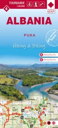 Cover: 9783943752625 | Albania hiking &amp; biking 1:50000 | Karte 4:Puka | (Land-)Karte | 2 S.