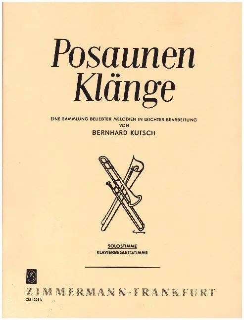 Cover: 9790010122625 | Posaunen Klänge | Bernhard Kutsch | Broschüre | 44 S. | Deutsch | 2016