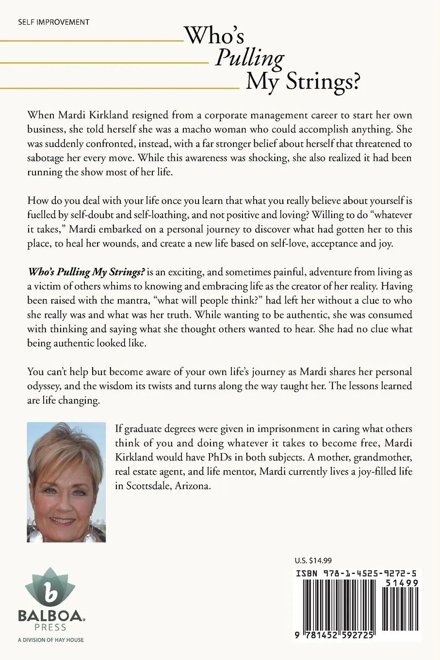 Rückseite: 9781452592725 | Who's Pulling My Strings? | Mardi Kirkland | Taschenbuch | Englisch