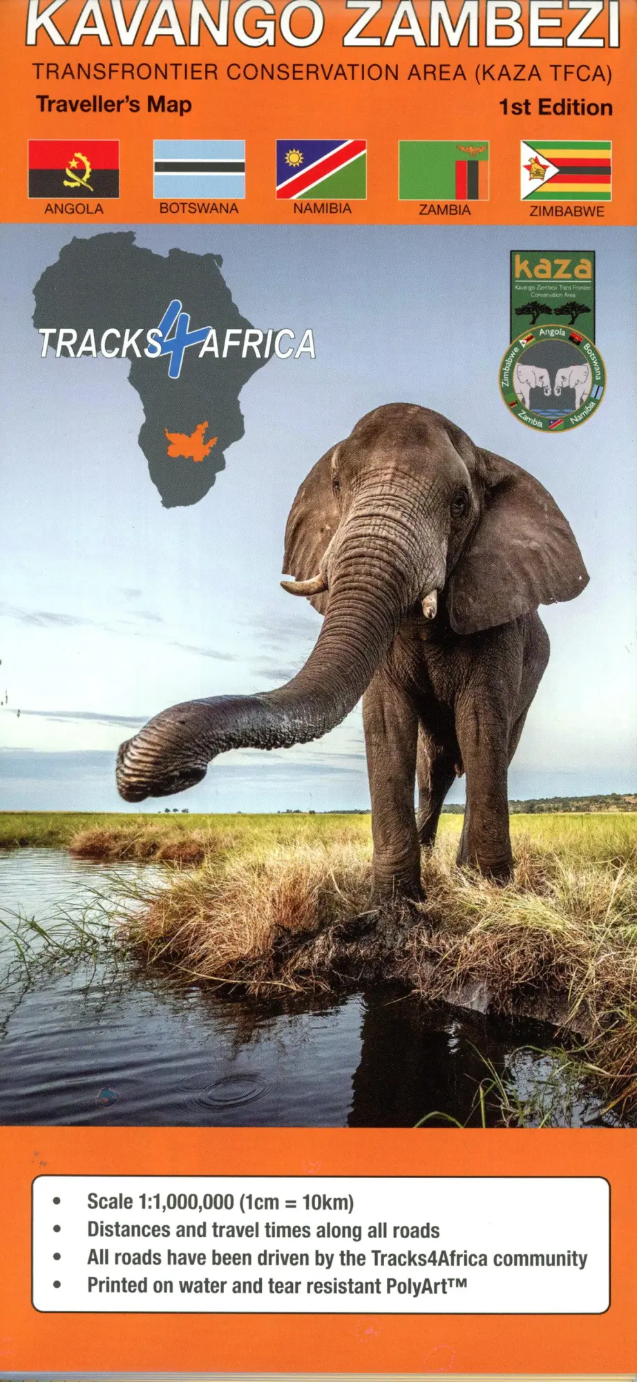 Cover: 9781776322725 | Kavango Zambezi - Transfrontier conservation area (KAZA TFCA) | 2023