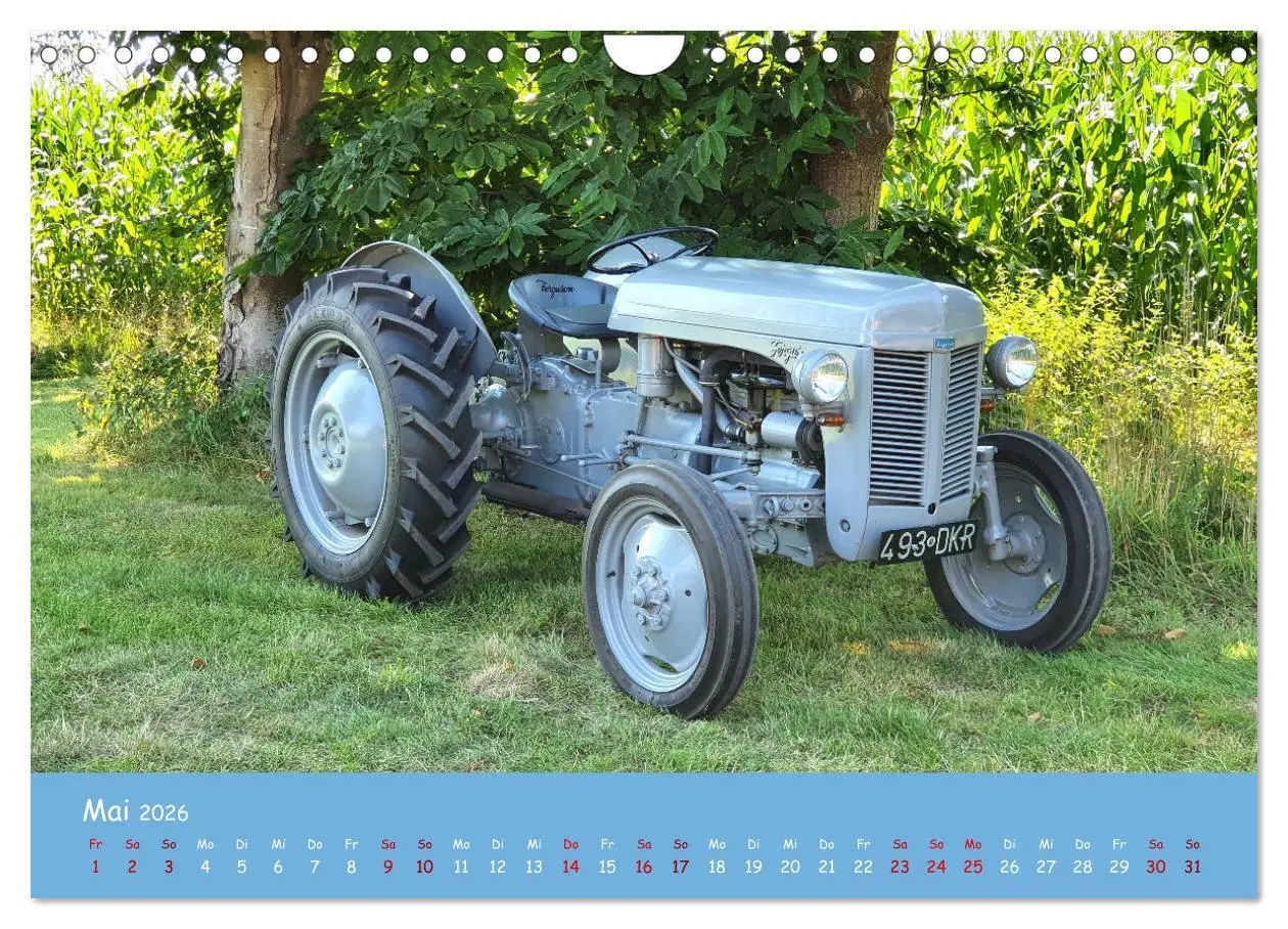 Bild: 9783457652725 | Historische Traktoren 2026 (Wandkalender 2026 DIN A4 quer),...