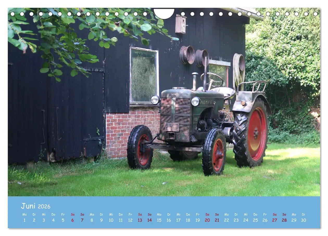 Bild: 9783457652725 | Historische Traktoren 2026 (Wandkalender 2026 DIN A4 quer),...