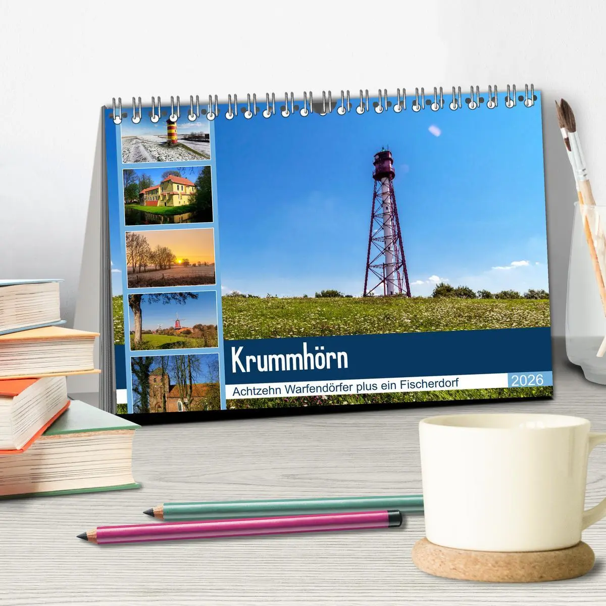 Bild: 9783457892725 | KRUMMHÖRN Achtzehn Warfendörfer plus ein Fischerdorf (Tischkalender...