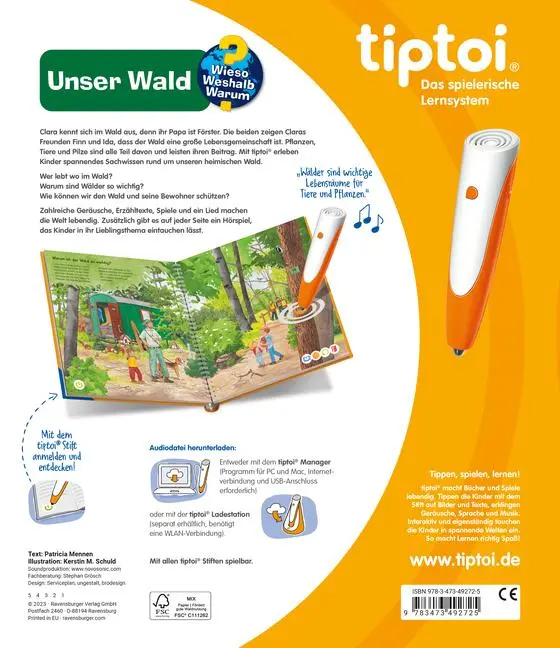 Bild: 9783473492725 | tiptoi® Wieso? Weshalb? Warum? - Unser Wald | Patricia Mennen | Buch