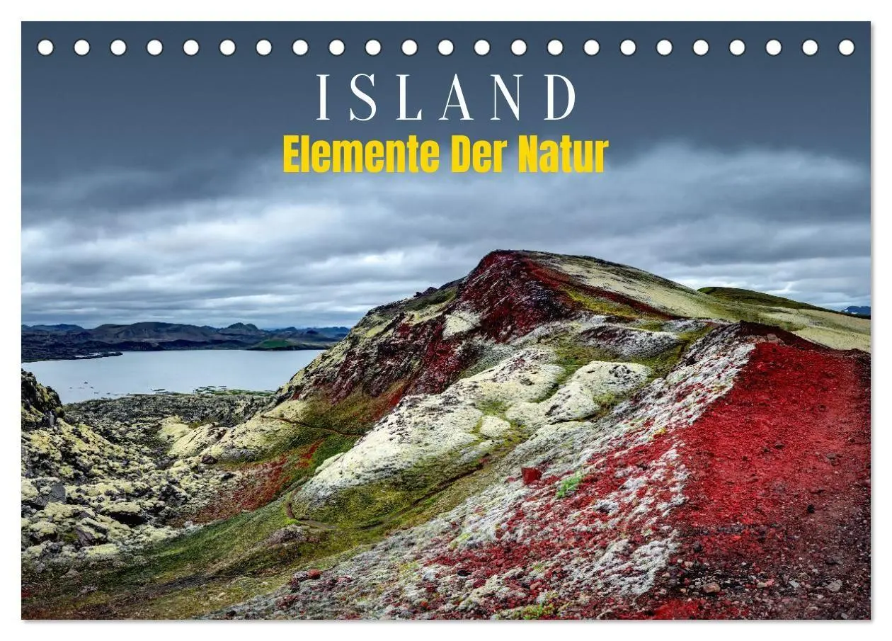 Cover: 9783516672725 | Island - Elemente der Natur (Tischkalender 2026 DIN A5 quer),...