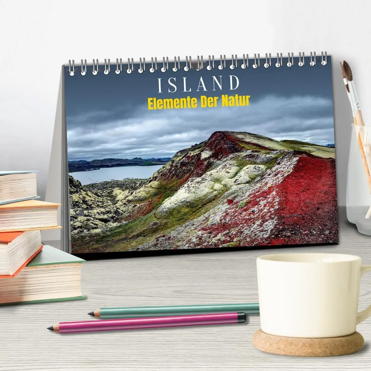 Bild: 9783516672725 | Island - Elemente der Natur (Tischkalender 2026 DIN A5 quer),...