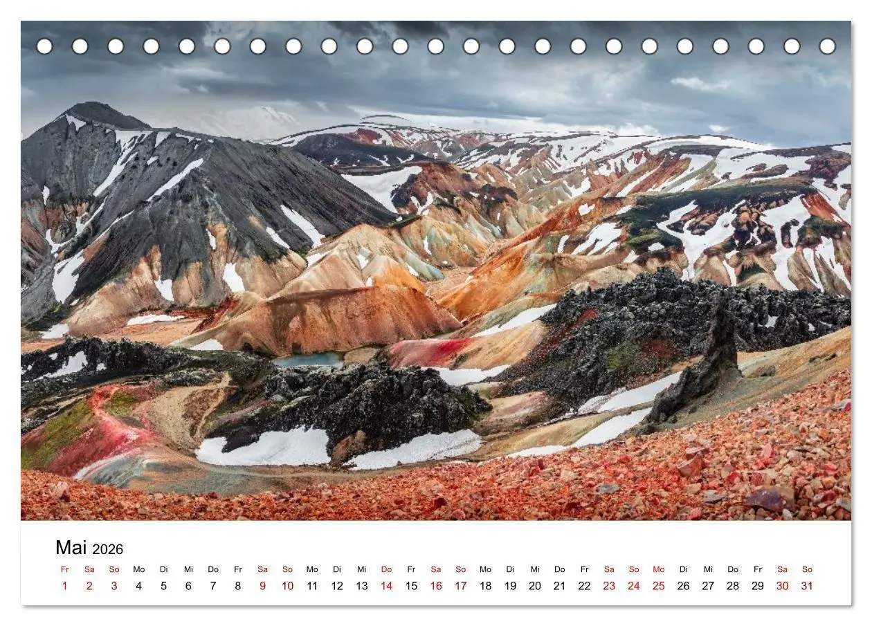 Bild: 9783516672725 | Island - Elemente der Natur (Tischkalender 2026 DIN A5 quer),...