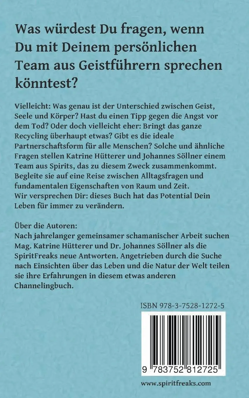 Rückseite: 9783752812725 | Gespräche zwischen Himmel und Erde | Katrine Hütterer (u. a.) | Buch