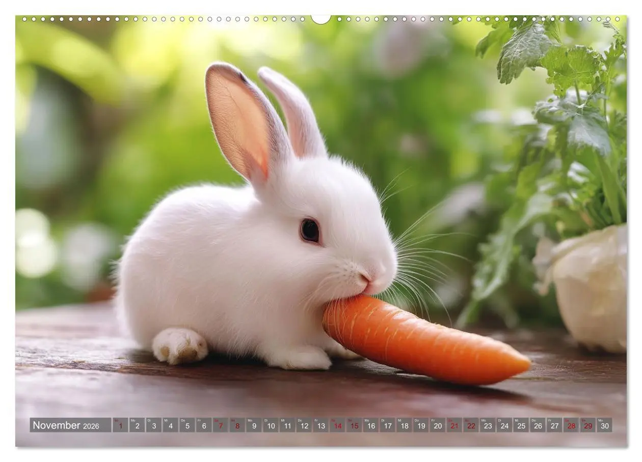 Bild: 9783457262825 | Kuschelige Sofa-Kaninchen (Wandkalender 2026 DIN A2 quer), CALVENDO...