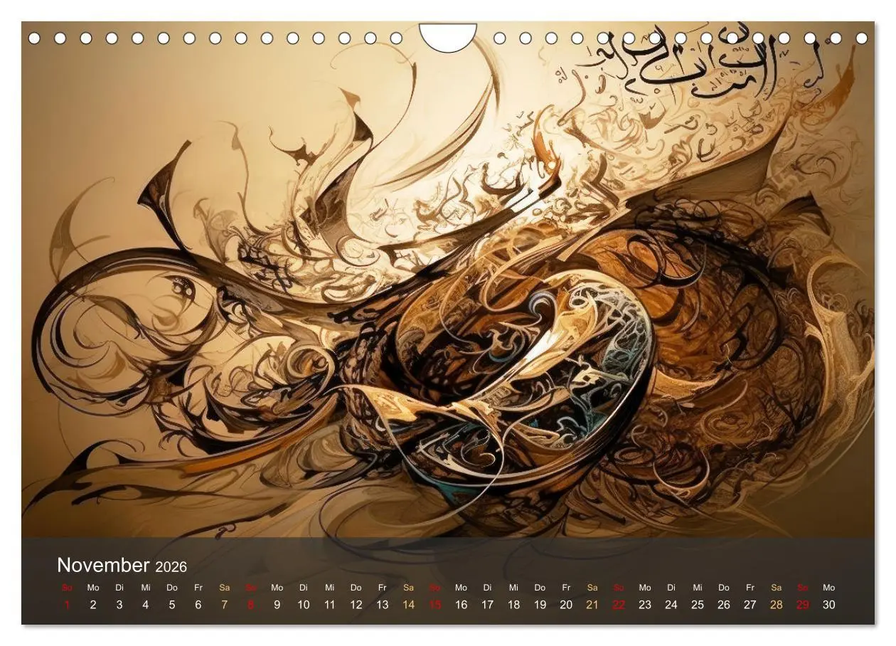 Bild: 9783457332825 | Arabische Kalligraphie in Kunstform (Wandkalender 2026 DIN A4...