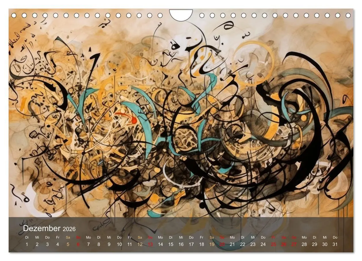 Bild: 9783457332825 | Arabische Kalligraphie in Kunstform (Wandkalender 2026 DIN A4...