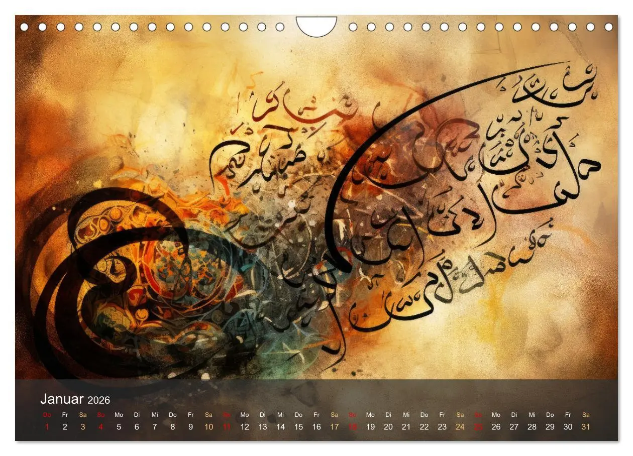 Bild: 9783457332825 | Arabische Kalligraphie in Kunstform (Wandkalender 2026 DIN A4...