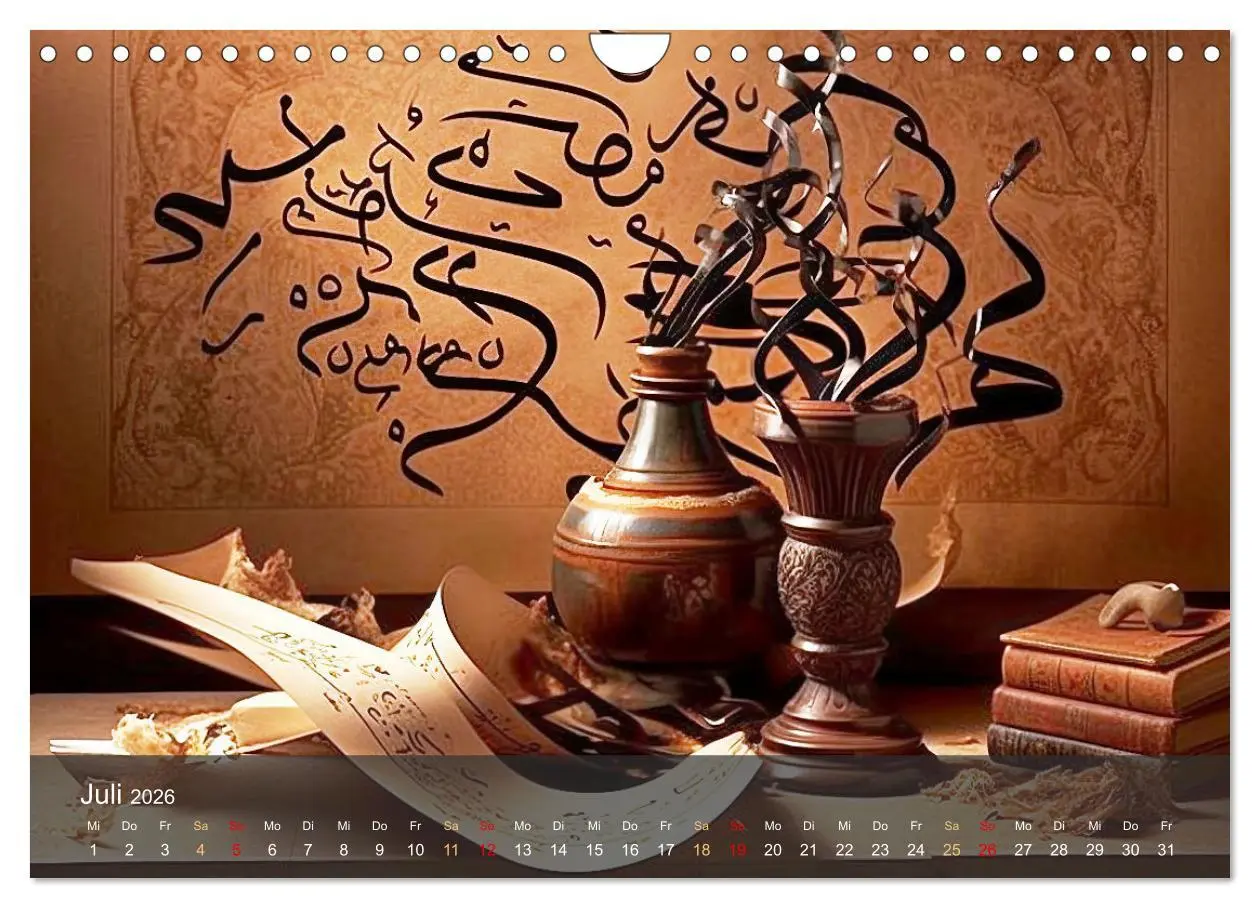 Bild: 9783457332825 | Arabische Kalligraphie in Kunstform (Wandkalender 2026 DIN A4...