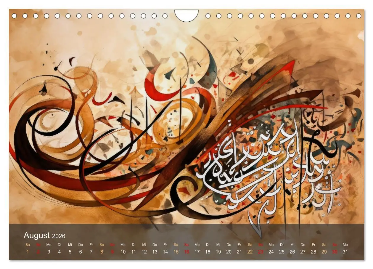 Bild: 9783457332825 | Arabische Kalligraphie in Kunstform (Wandkalender 2026 DIN A4...