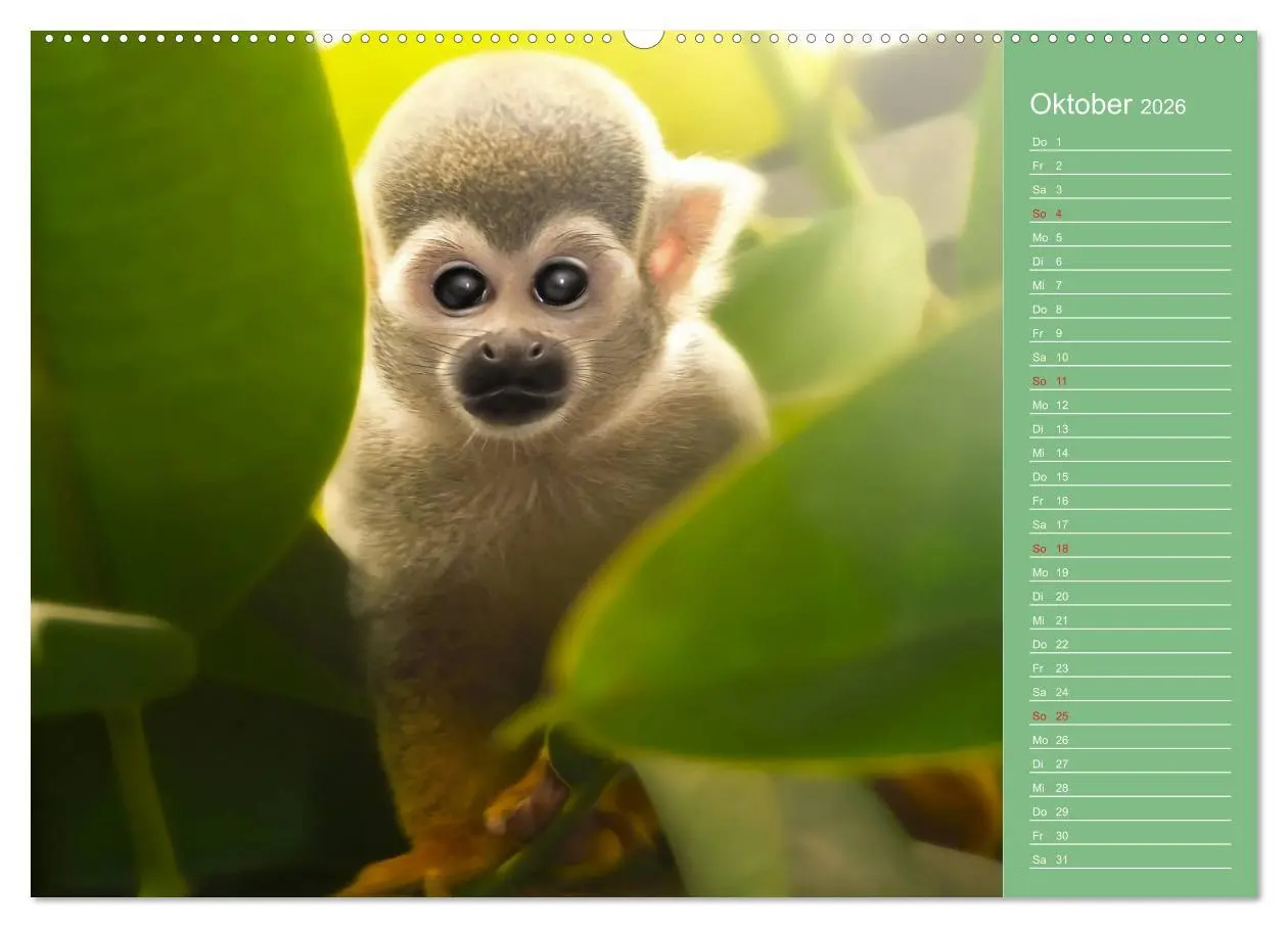Bild: 9783516112825 | Süsse Tierwelt / CH-Version / Geburtstagskalender (Wandkalender...