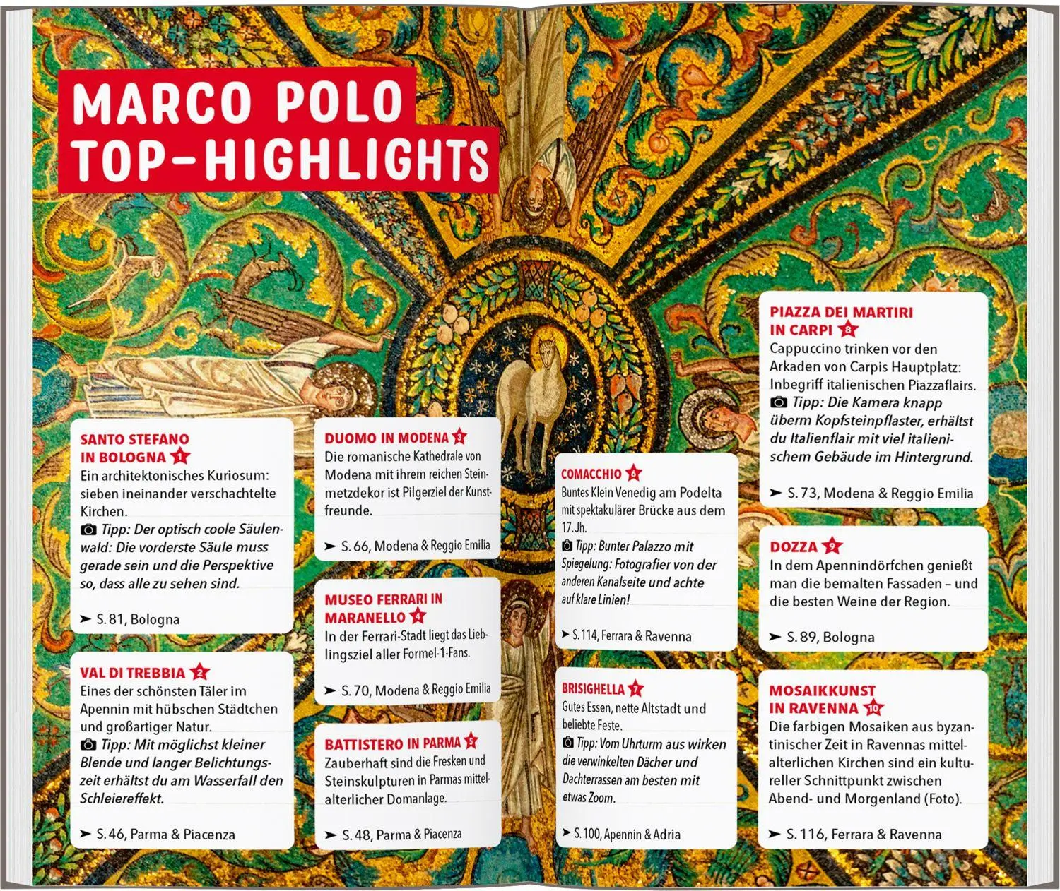 Bild: 9783829742825 | MARCO POLO Reiseführer Emilia-Romagna, Bologna, Parma, Ravenna | Buch