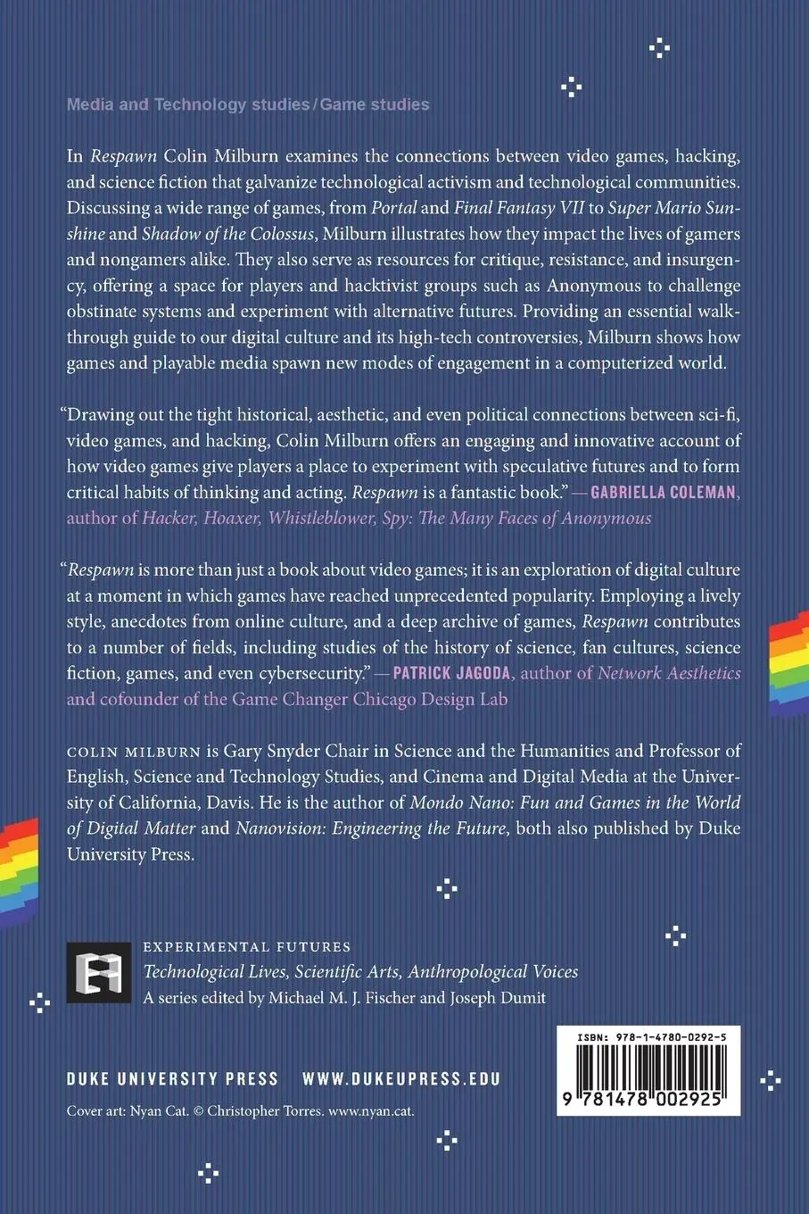 Rückseite: 9781478002925 | Respawn | Gamers, Hackers, and Technogenic Life | Colin Milburn | Buch