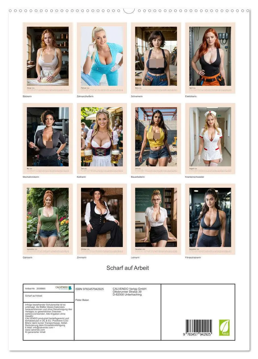 Bild: 9783457942925 | Scharf auf Arbeit (hochwertiger Premium Wandkalender 2026 DIN A2...