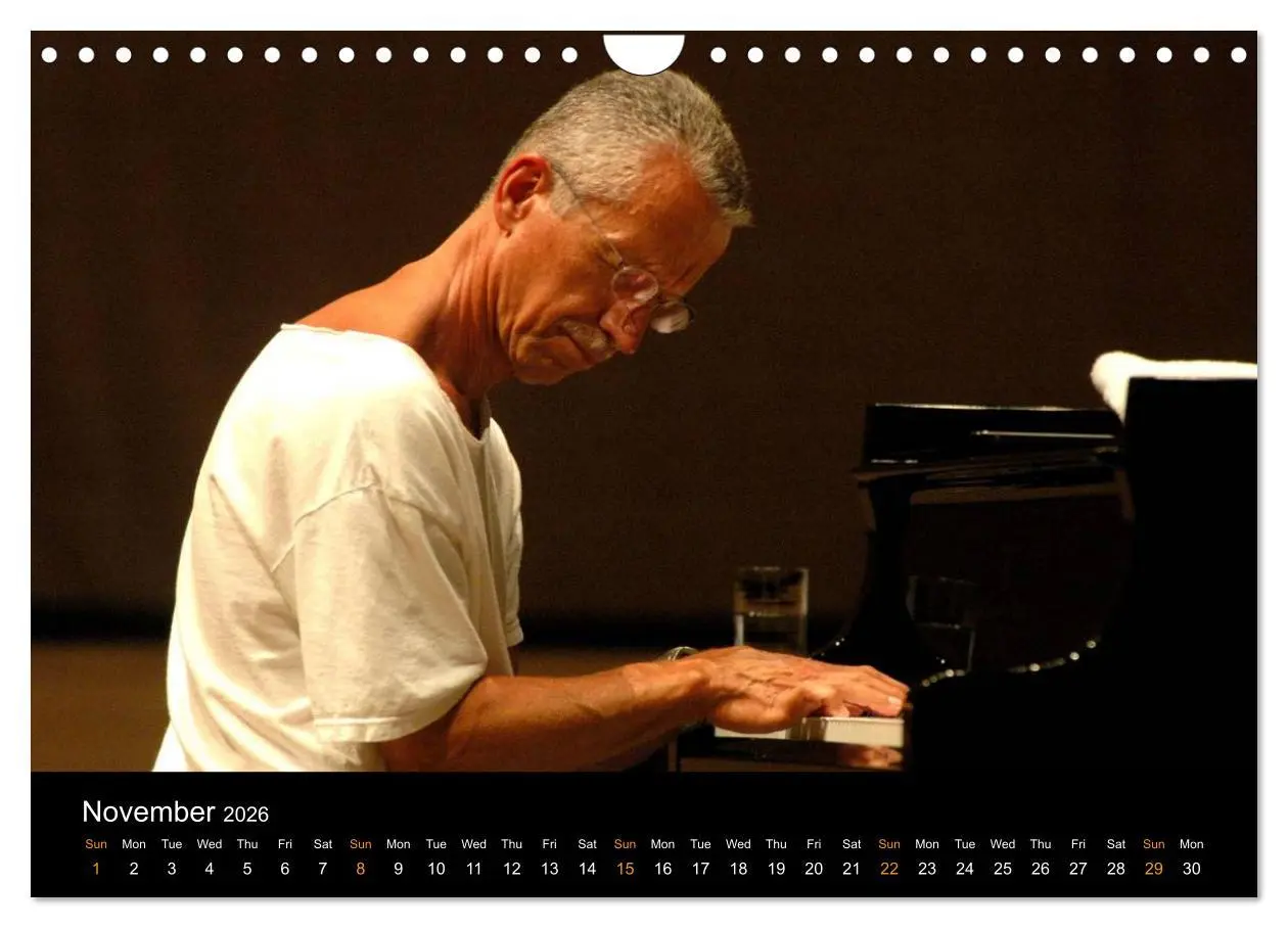 Bild: 9783516582925 | Jazz Pianists 2026 (Wall Calendar 2026 DIN A4 landscape), CALVENDO...