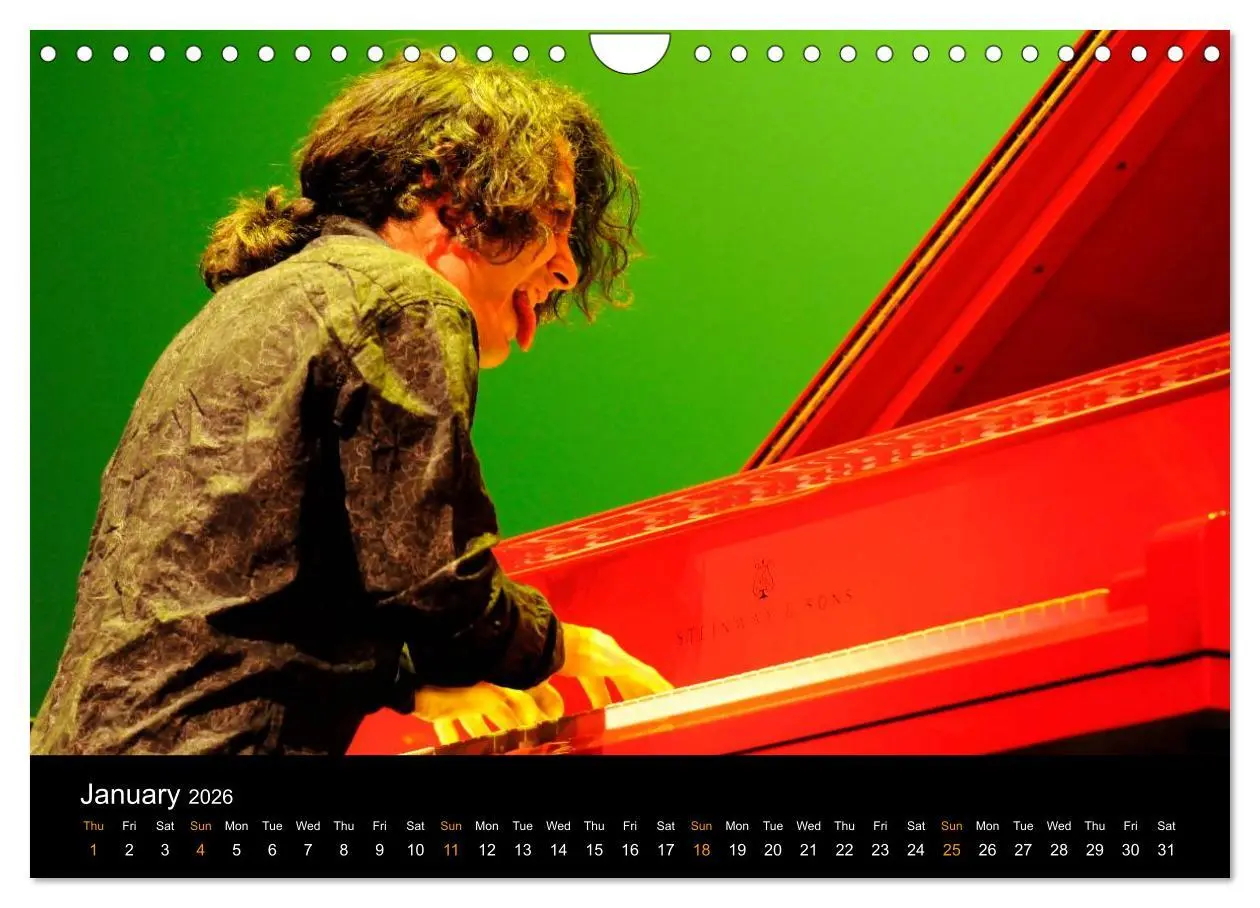 Bild: 9783516582925 | Jazz Pianists 2026 (Wall Calendar 2026 DIN A4 landscape), CALVENDO...