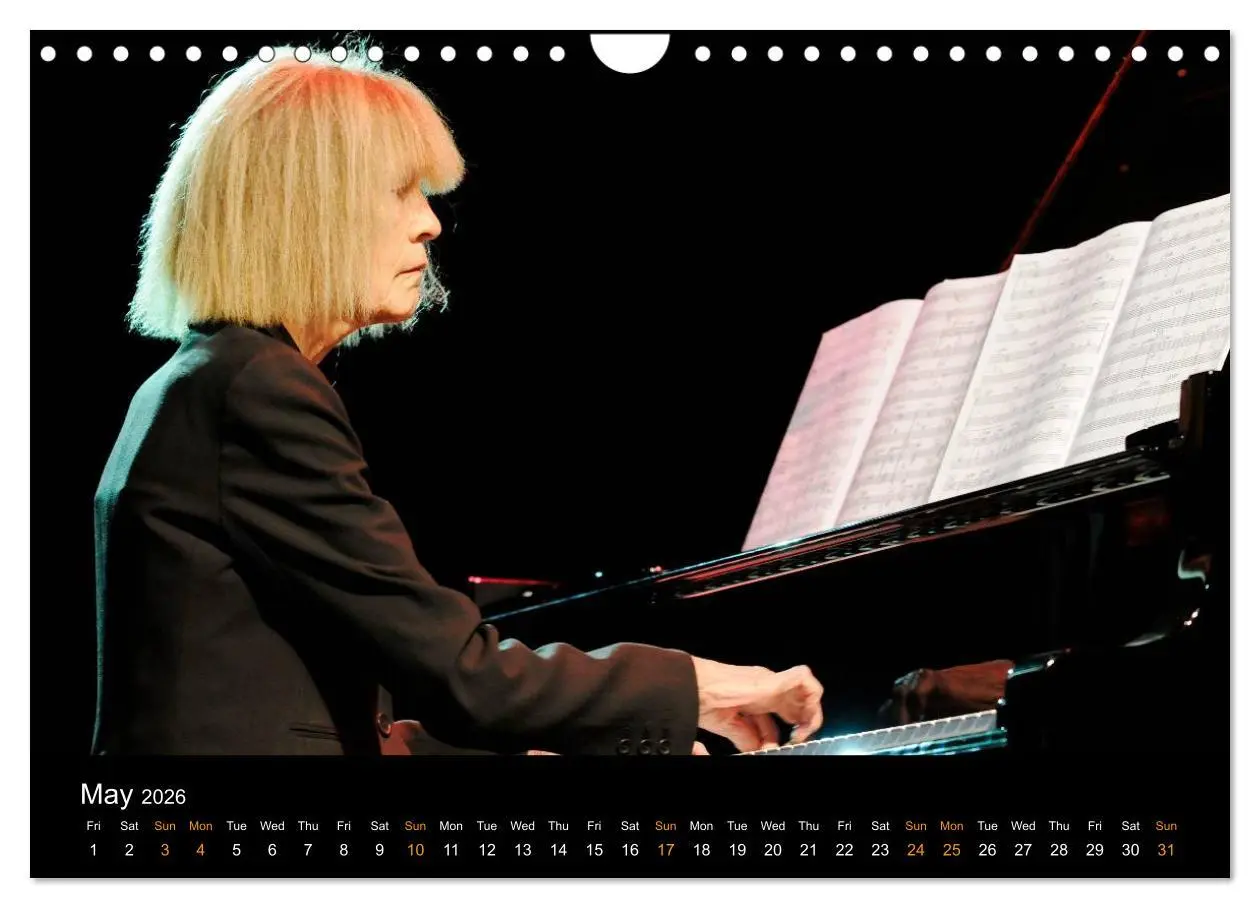 Bild: 9783516582925 | Jazz Pianists 2026 (Wall Calendar 2026 DIN A4 landscape), CALVENDO...