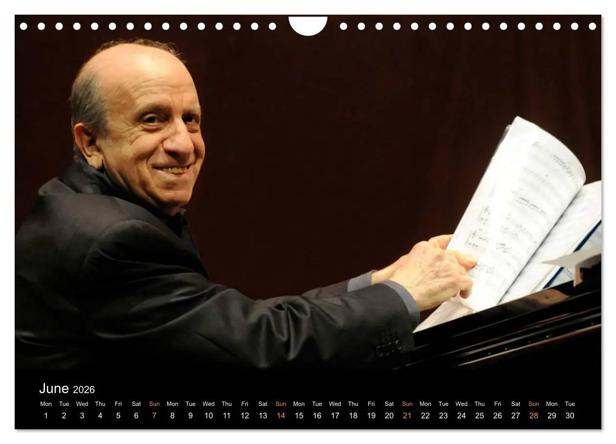 Bild: 9783516582925 | Jazz Pianists 2026 (Wall Calendar 2026 DIN A4 landscape), CALVENDO...