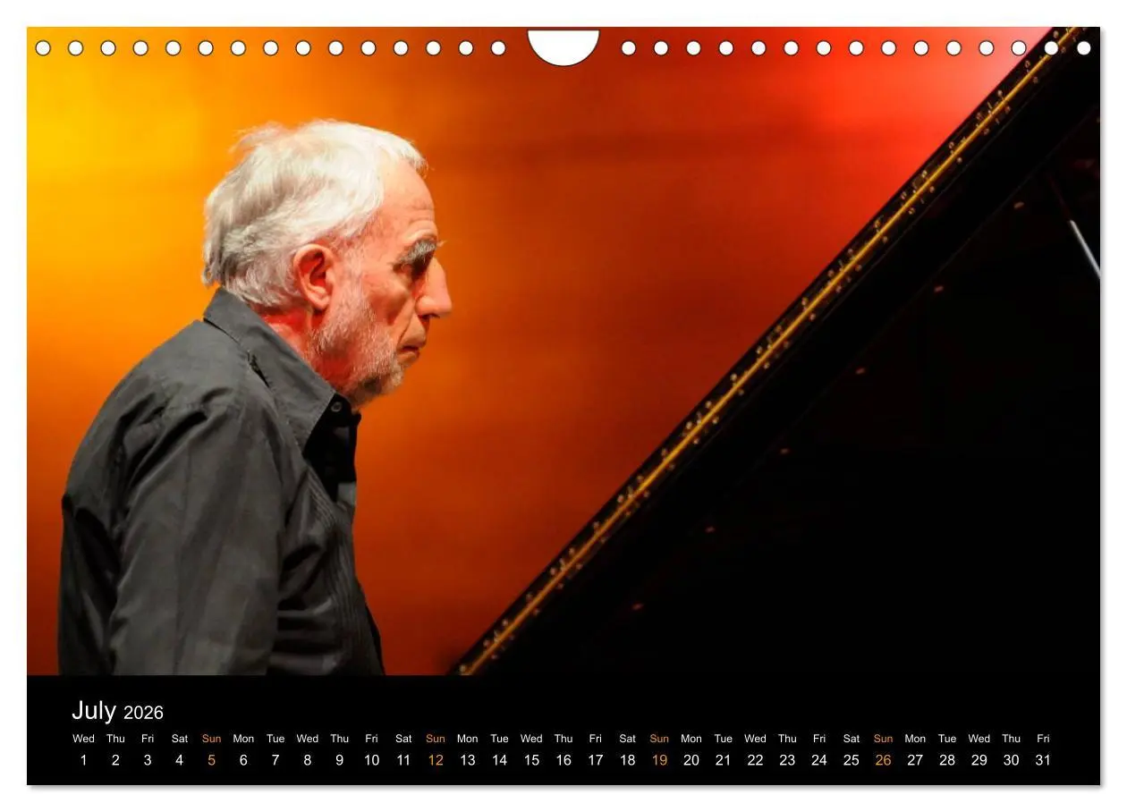 Bild: 9783516582925 | Jazz Pianists 2026 (Wall Calendar 2026 DIN A4 landscape), CALVENDO...