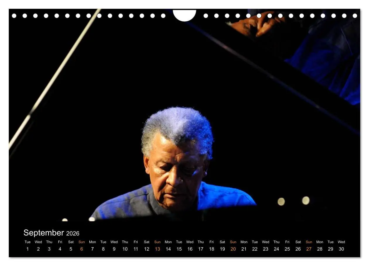 Bild: 9783516582925 | Jazz Pianists 2026 (Wall Calendar 2026 DIN A4 landscape), CALVENDO...