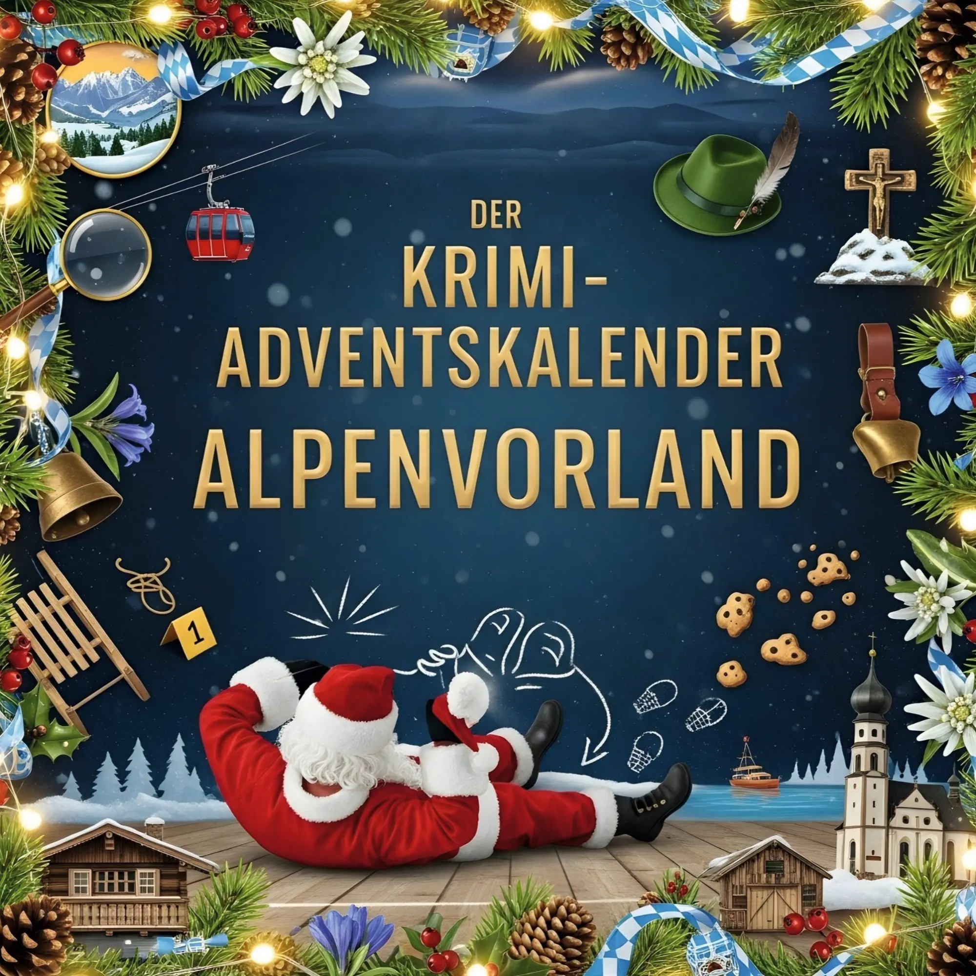 Cover: 9783695302925 | Der Krimi-Adventskalender Alpenvorland | Mordsverdächtig in 24 Akten